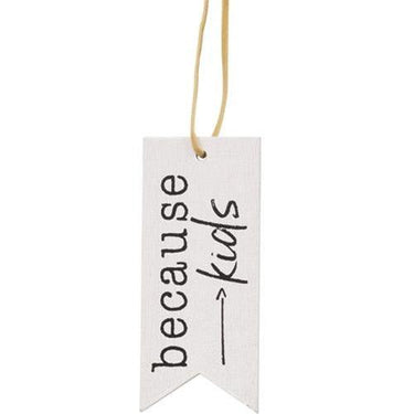 3 set Because Kids Wine Tags - The Fox Decor